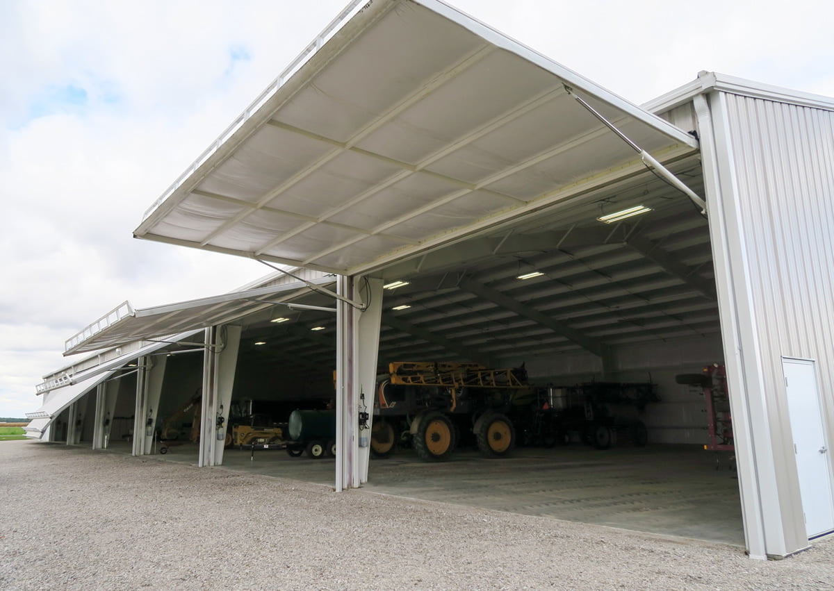 Shed Is 60′ x 210′ With Six Doors