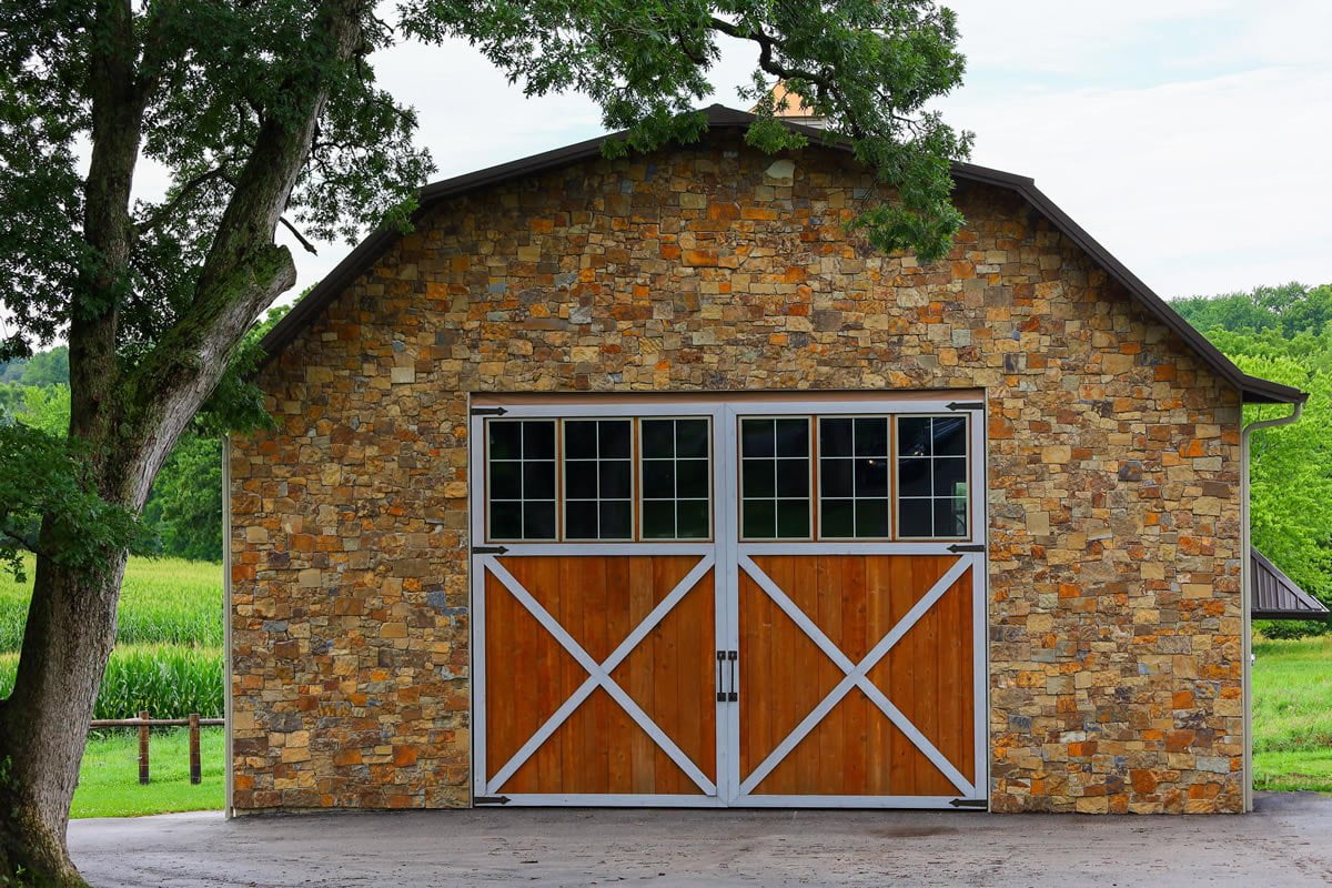 Stone Barn, Wood Clad PowerLift