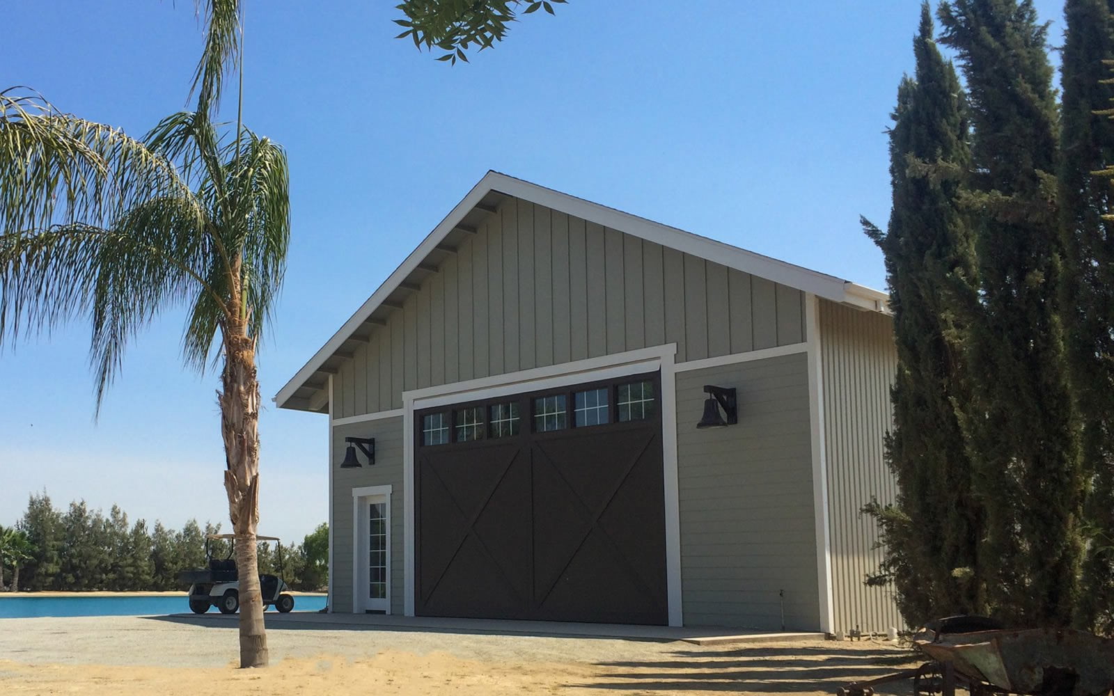 Wood-Clad Door On Boathouse